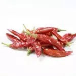 Im Dörrgerät getrocknete Chilis