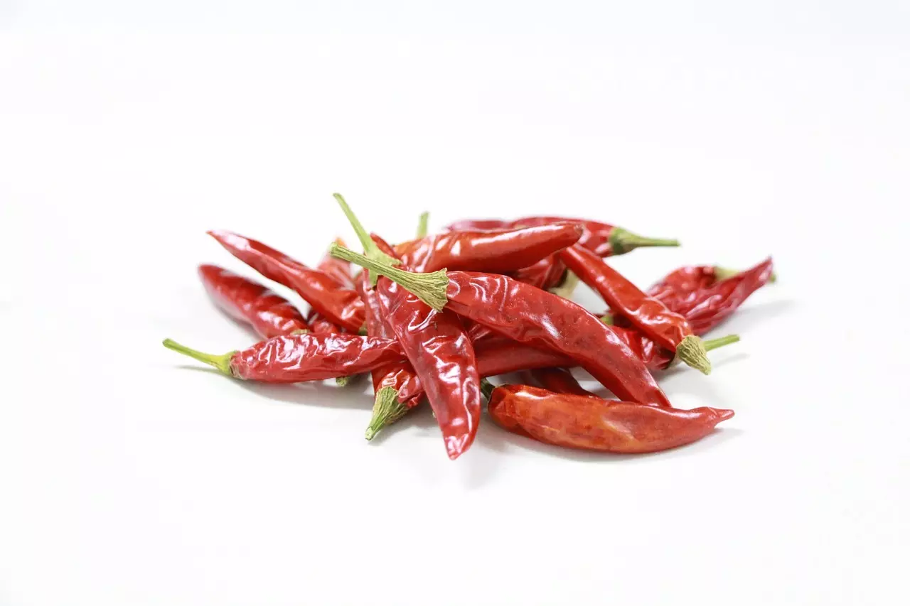 Bild getrocknete Chilis