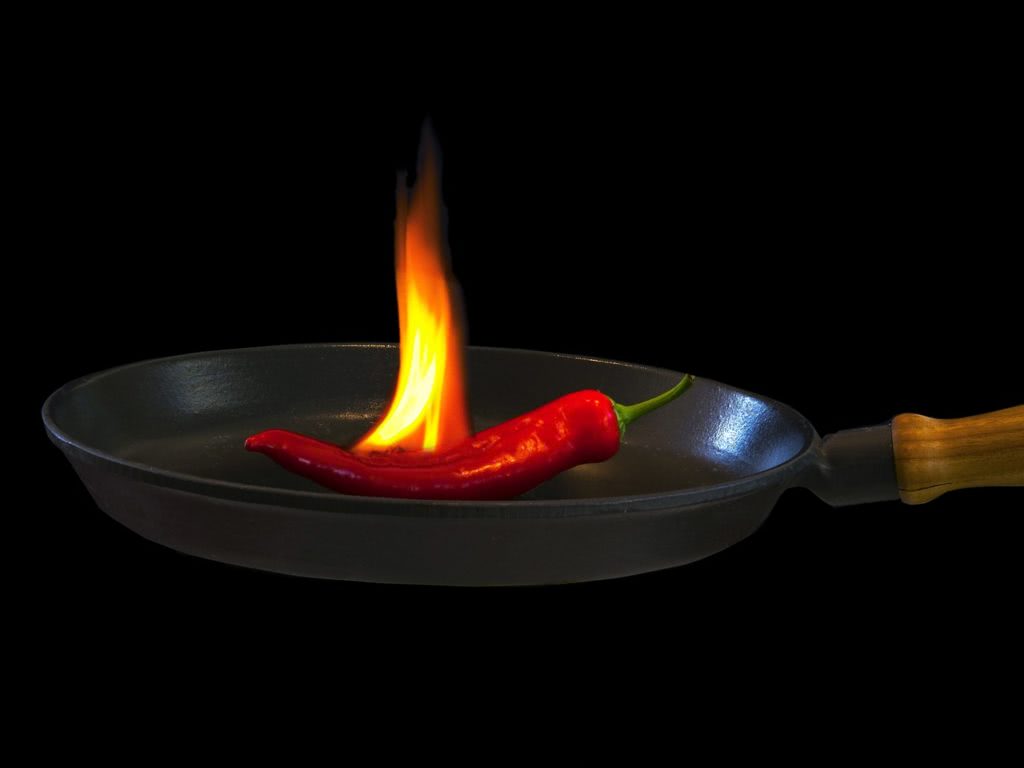 Bild brennende Chili