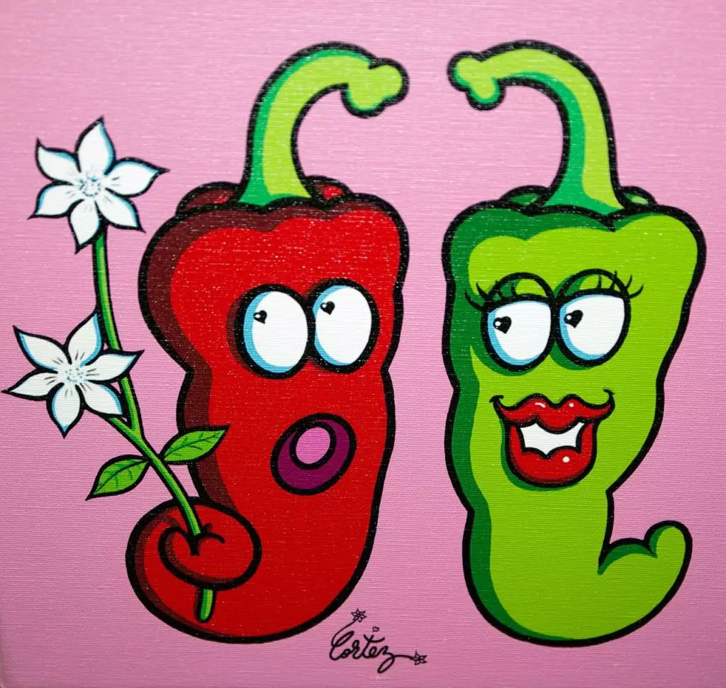 Bild lustiges Paar Chili