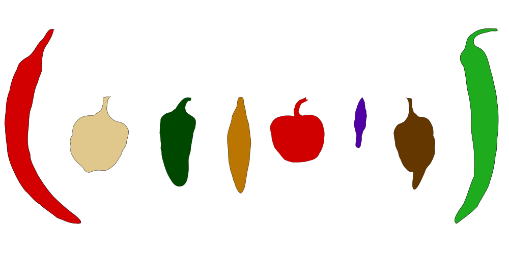 Vielfältige Formen und Farben bei Chilis