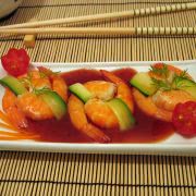 Garnelen mit Sriacha Sauce